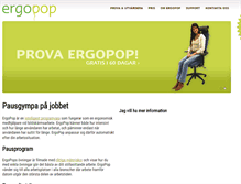 Tablet Screenshot of ergopop.com